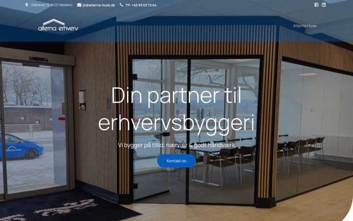 Screenshot of alterna-erhverv.dk