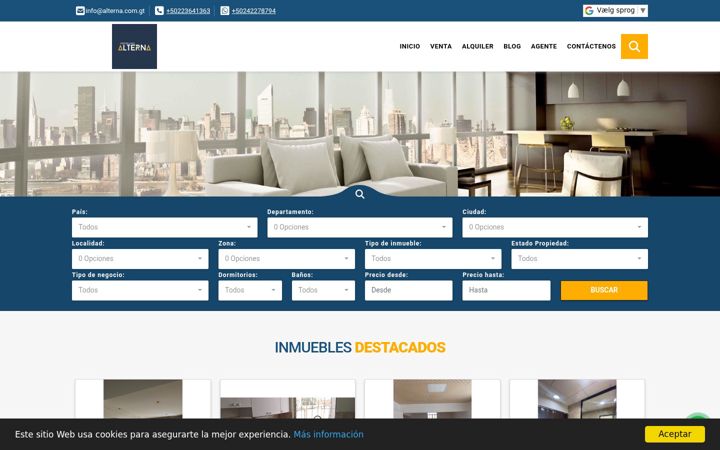 Screenshot of alterna.com.gt
