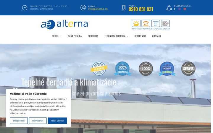 Screenshot of alterna.sk