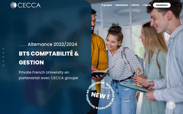 Screenshot of alternance-cecca.fr