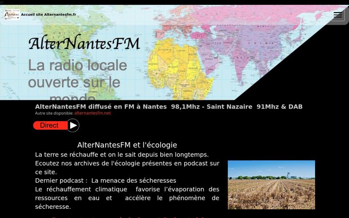 Screenshot of alternantesfm.fr