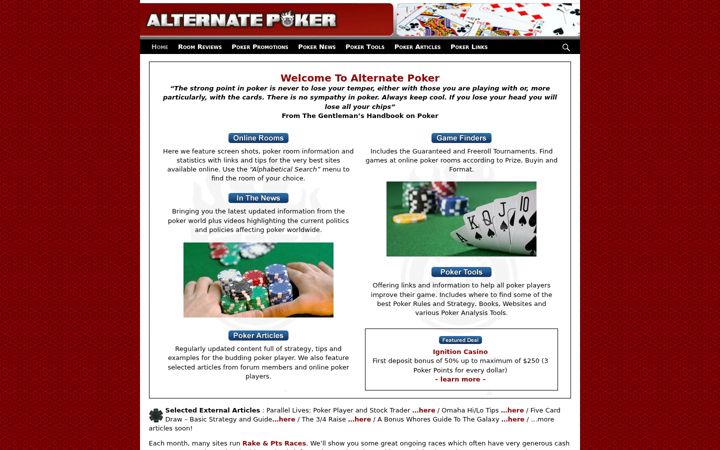 Screenshot of alternate-poker.com