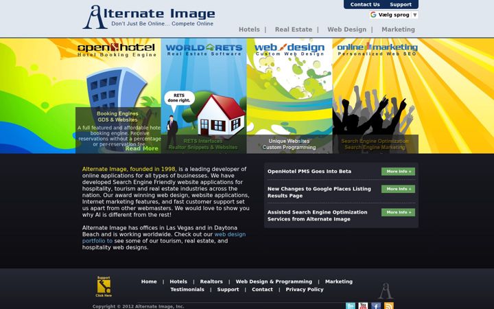 Screenshot von alternateimage.com