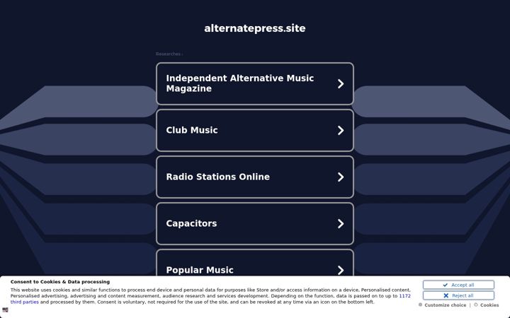 Screenshot of alternatepress.site