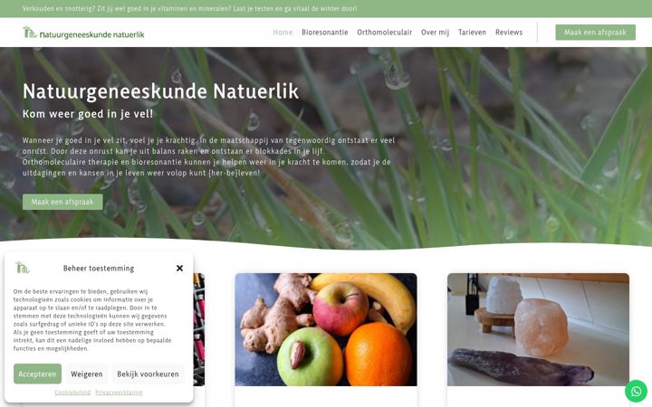 Screenshot of alternatievetherapiefriesland.nl
