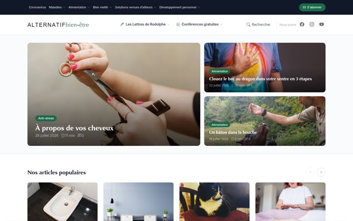 Screenshot of alternatif-bien-etre.com