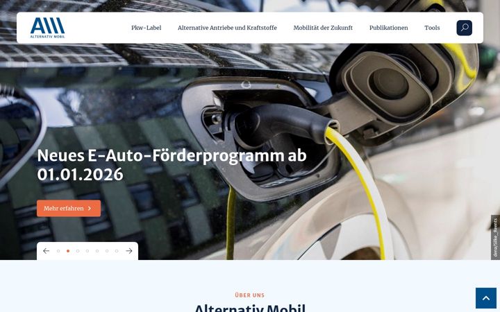 Skærmbillede af alternativ-mobil.info
