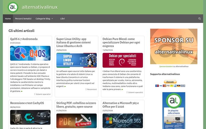 Skærmbillede af alternativalinux.it