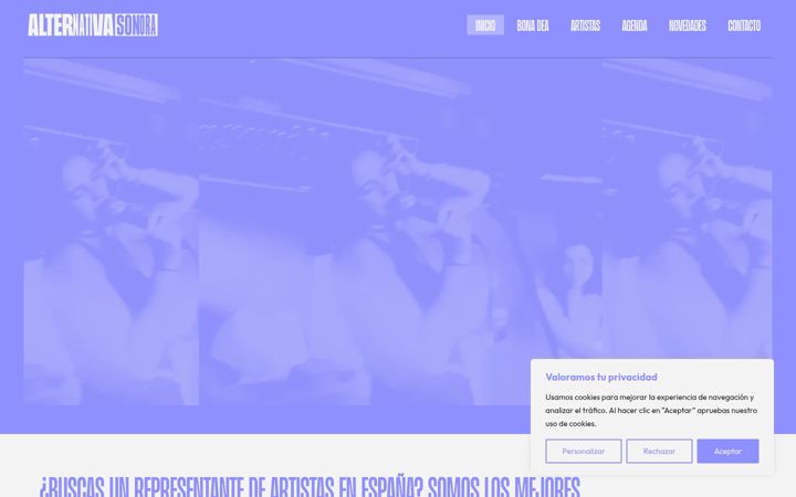 Screenshot of alternativasonora.com