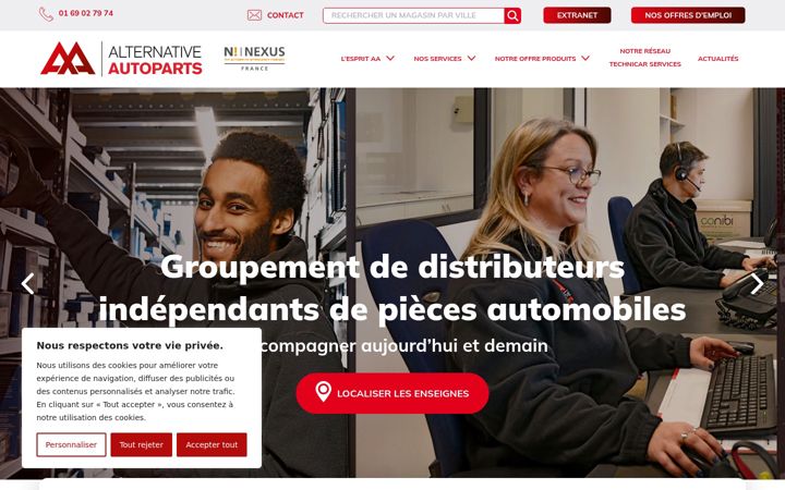 Screenshot of alternative-autoparts.fr