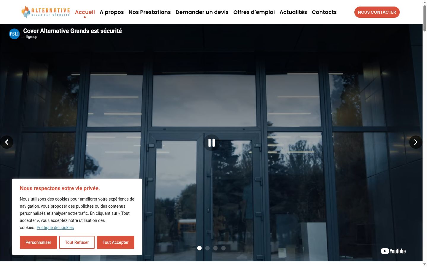 Screenshot tal-banner tal-kunsens muri qabel kwalunkwe interazzjoni