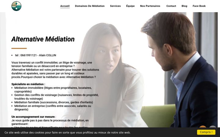Skærmbillede af alternative-mediation.fr
