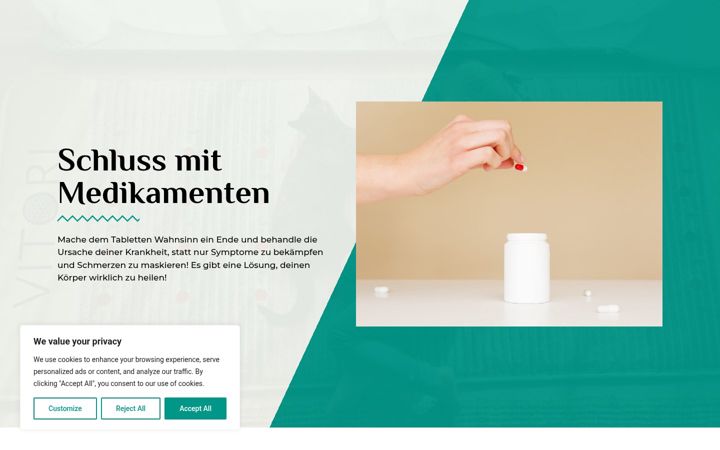 Screenshot of alternative-therapie.de