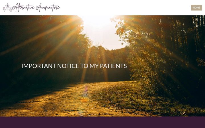 Screenshot of alternativeacupuncture.ca