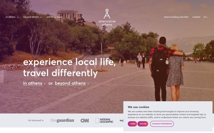Screenshot of alternativeathens.com