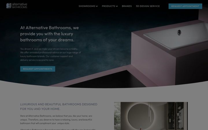 Screenshot ta' alternativebathrooms.com