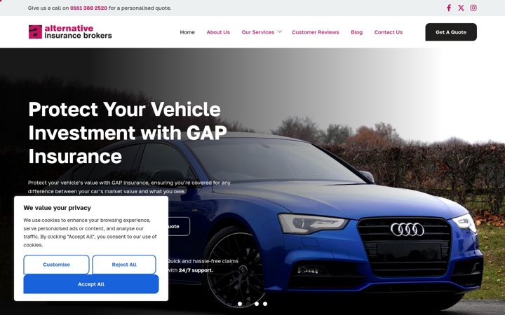 Screenshot of alternativeinsurancebrokers.co.uk