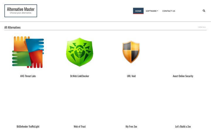 Screenshot of alternativemaster.com
