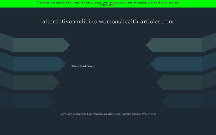 Screenshot of alternativemedicine-womenshealth-articles.com