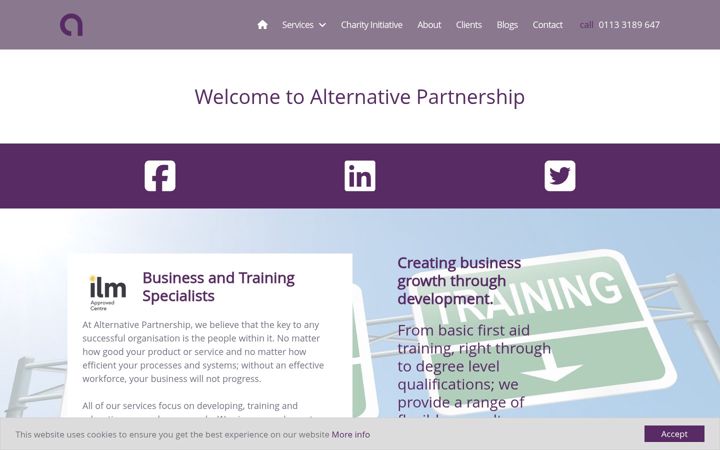 Screenshot of alternativepartnership.co.uk