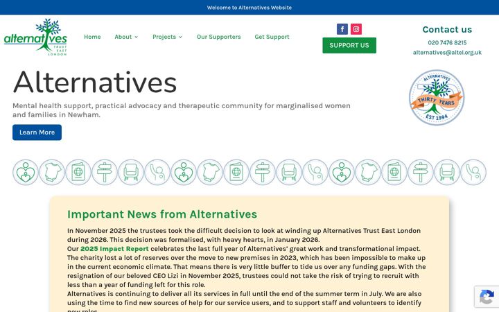 Screenshot of alternativesnewham.org