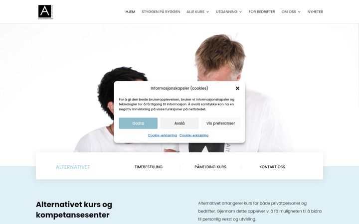 Screenshot von alternativet.no