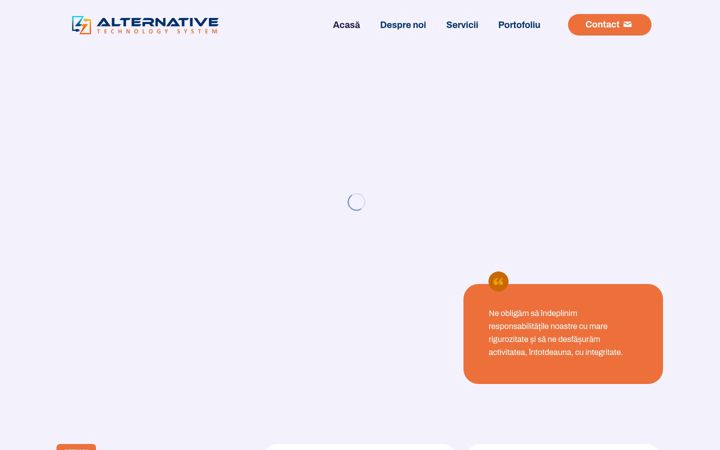 Screenshot ta' alternativetechnology.ro
