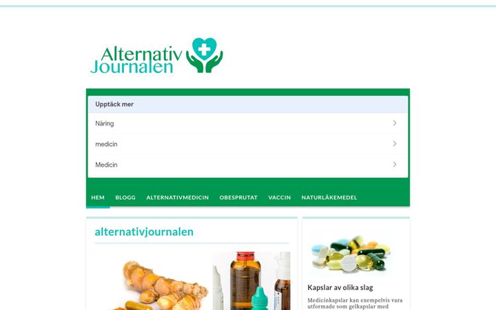 Screenshot von alternativjournalen.se