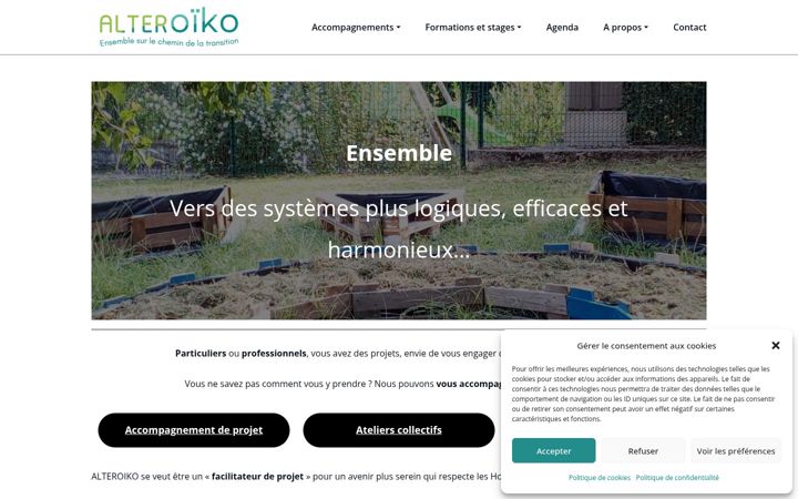 Screenshot of alteroiko.fr