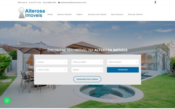Captura de pantalla de alterosaimoveis.com.br