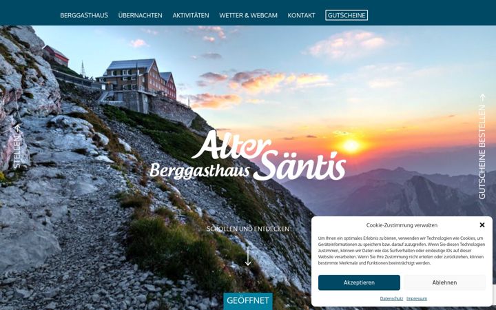 Screenshot of altersaentis.ch
