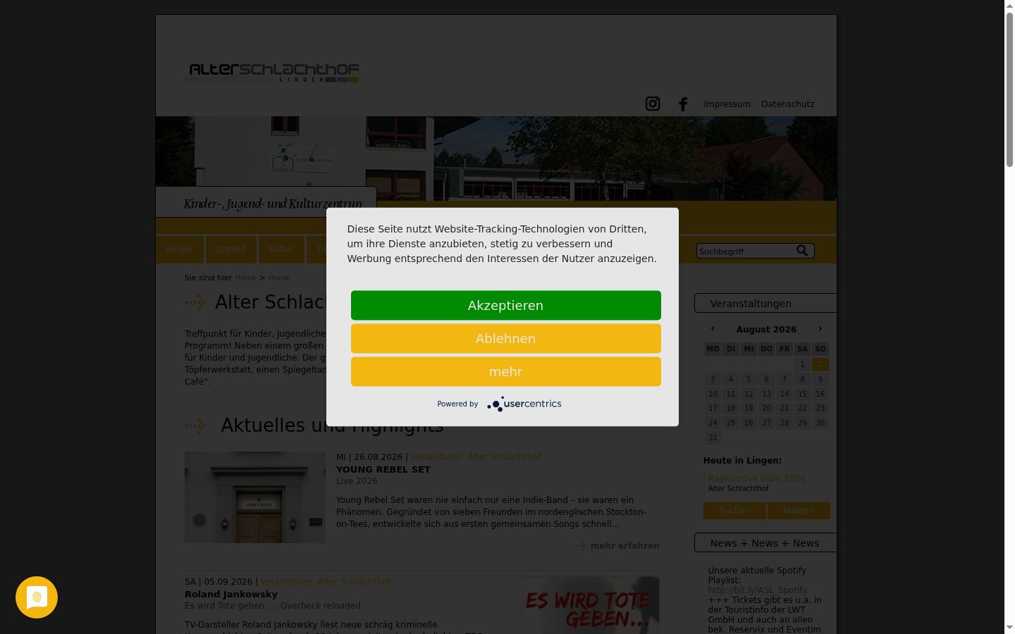 Sutikimo reklamjuostės, rodytos prieš bet kokią sąveiką, ekrano kopija