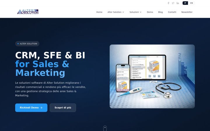 Snímek obrazovky altersolution.com