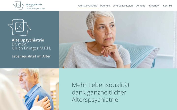 Screenshot of alterspsychiatrie-zuerich.ch