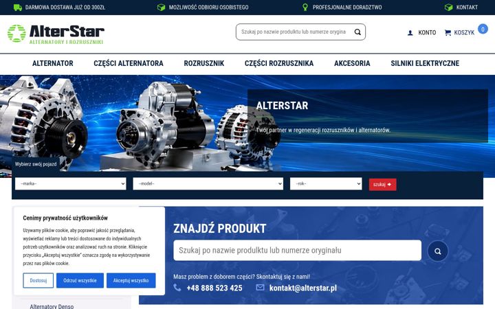 Screenshot of alterstar.pl