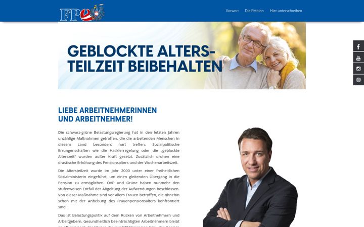 Screenshot of altersteilzeit-bleibt.at