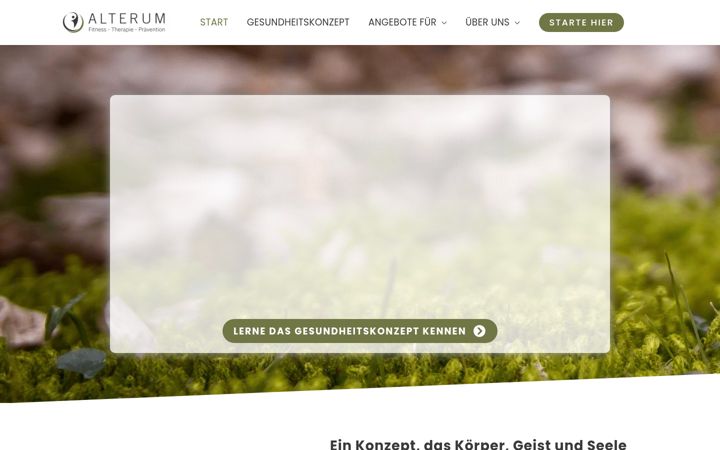 Screenshot of alterum-sports.de