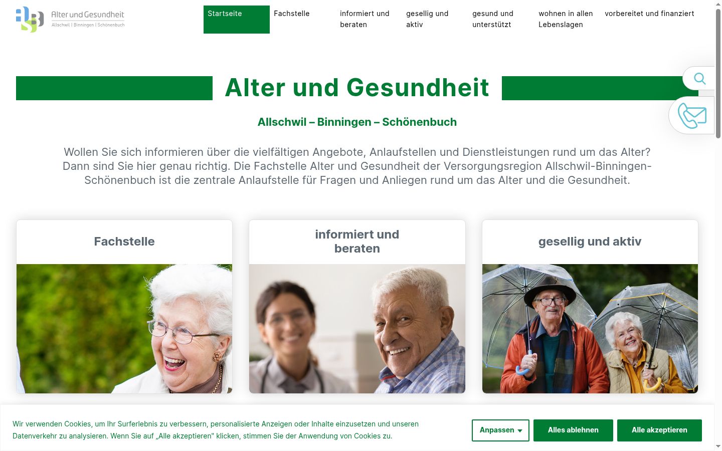 Screenshot van de toestemmingsbanner zoals getoond vóór enige interactie