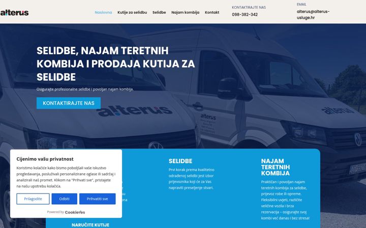 Screenshot di alterus-usluge.hr
