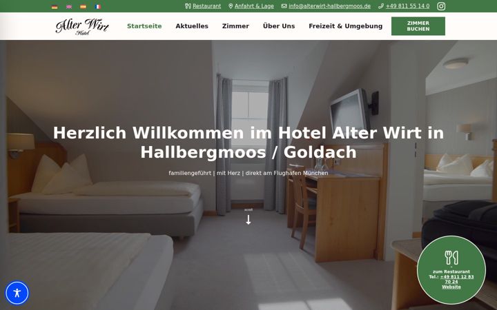 Screenshot of alterwirt-goldach.de