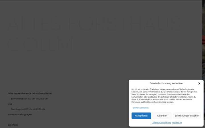 Screenshot of altes-forsthaus-collm.de