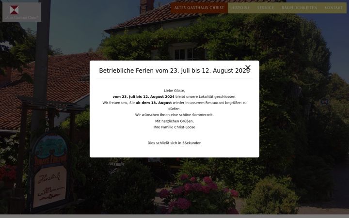 Screenshot di altes-gasthaus-christ.de