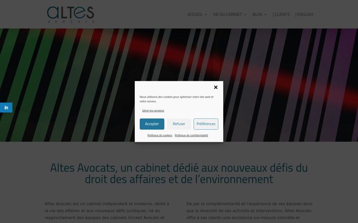 Screenshot of altes-law.com