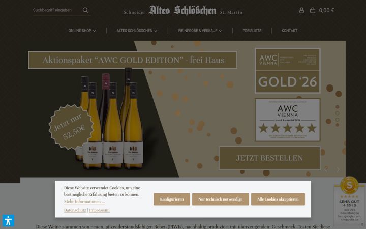 Screenshot ta' altes-schloesschen.com