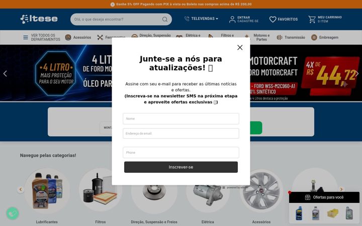 Snímek obrazovky altese.com.br