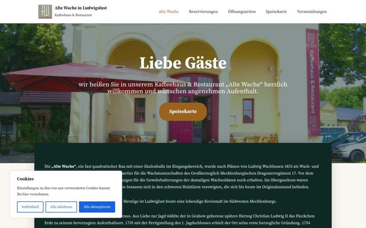 Ekraanipilt saidist altewache-lwl.de