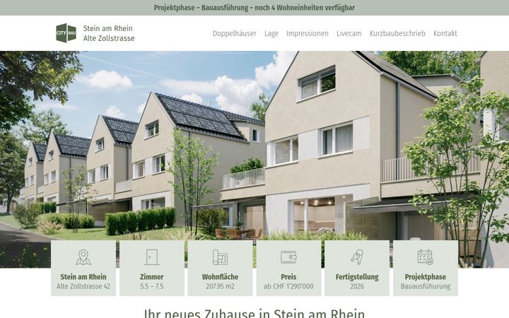 Screenshot of altezollstrasse.ch