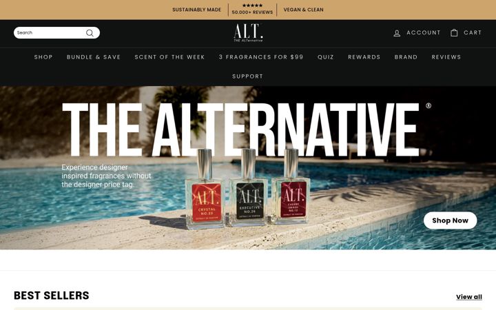 Screenshot of altfragrances.com