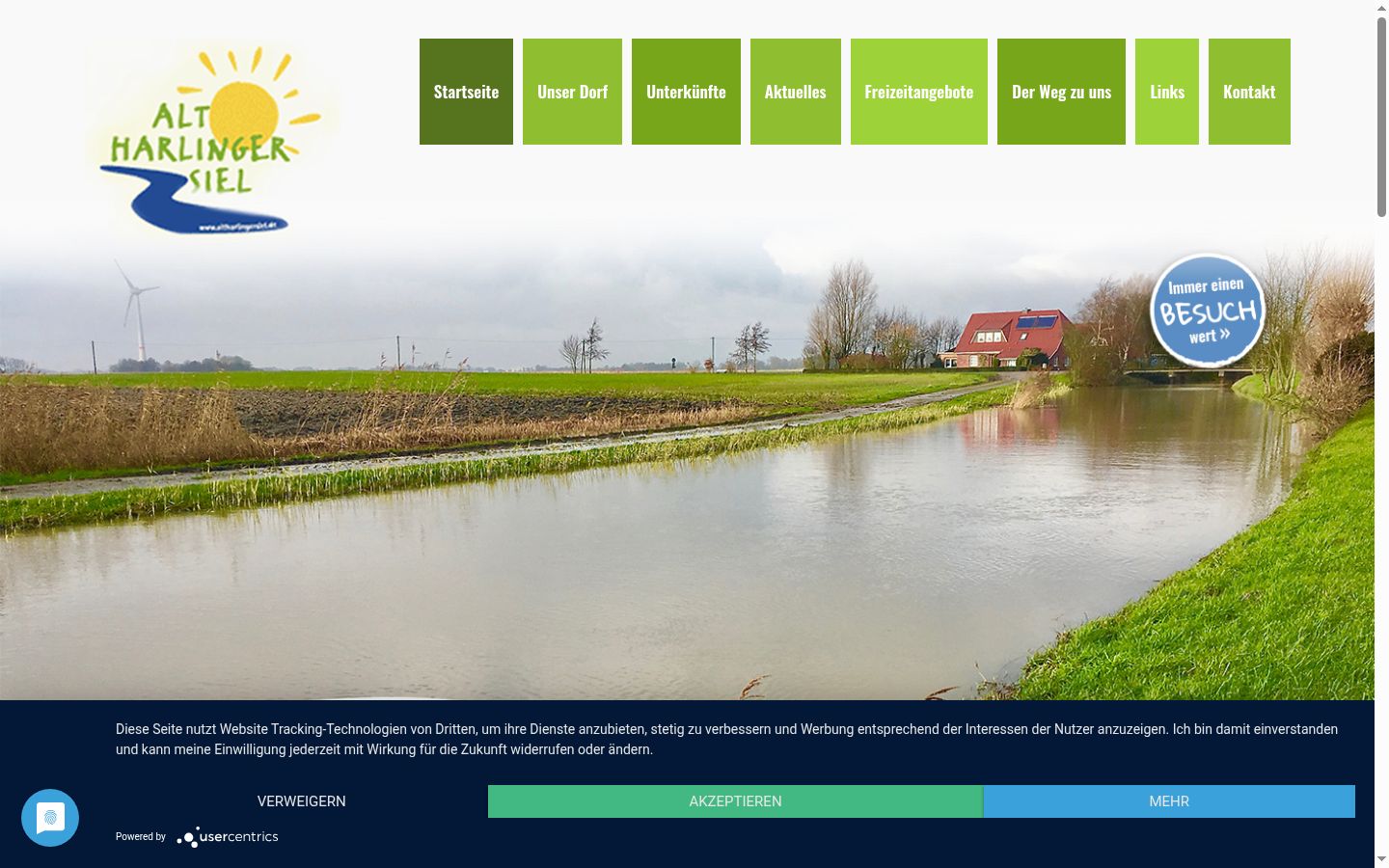 Screenshot tal-banner tal-kunsens muri qabel kwalunkwe interazzjoni