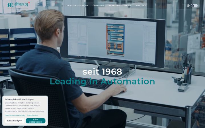 Screenshot of althaus-ag.ch